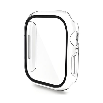 For Apple Watch Series 10 46mm ENKAY Hat-Prince PC Tempered Glass Film Integrated Watch Case(Transparent) - Watch Cases by ENKAY | Online Shopping UK | buy2fix