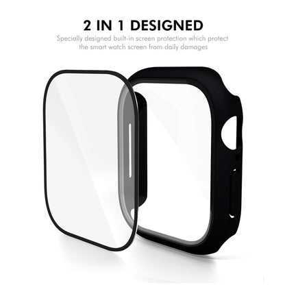 For Apple Watch Series 10 46mm ENKAY Hat-Prince PC Tempered Glass Film Integrated Watch Case(Transparent) - Watch Cases by ENKAY | Online Shopping UK | buy2fix