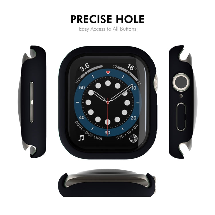 For Apple Watch Series 10 46mm ENKAY Hat-Prince PC Tempered Glass Film Integrated Watch Case(Cyan) - Watch Cases by ENKAY | Online Shopping UK | buy2fix