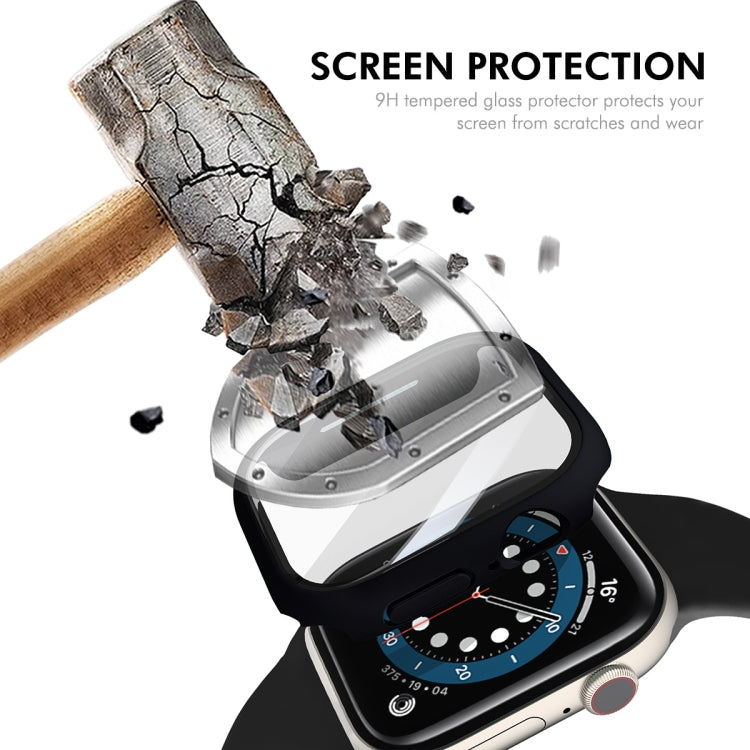 For Apple Watch Series 10 42mm ENKAY Hat-Prince PC Tempered Glass Film Integrated Watch Case(Transparent) - Watch Cases by ENKAY | Online Shopping UK | buy2fix