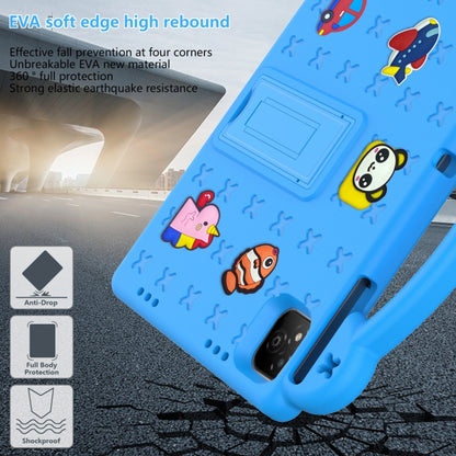 For Infinix Xpad 11 X1101 2024 Handle Kickstand Children EVA Shockproof Tablet Case(Sky Blue) - Others by buy2fix | Online Shopping UK | buy2fix