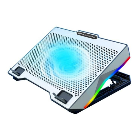 S601 RGB Light Notebook Cooler Adjustable Height Gaming Laptop Cooling Pad - Cooling Pads by buy2fix | Online Shopping UK | buy2fix