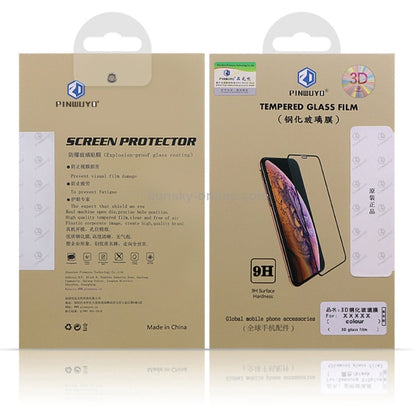 PINWUYO 9H 3D Curved Tempered Glass Film for OnePlus 7(black) - OnePlus Tempered Glass by PINWUYO | Online Shopping UK | buy2fix
