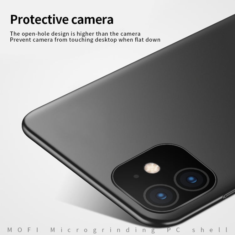 For iPhone 11 MOFI Frosted PC Ultra-thin Hard Case (Black) - iPhone 11 Cases by MOFI | Online Shopping UK | buy2fix