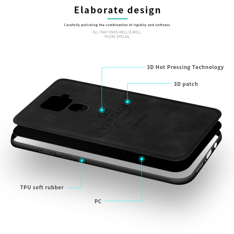 PINWUYO Shockproof Waterproof Full Coverage PC + TPU + Skin Protective Case for Huawei Nova 5i Pro / Mate 30 Lite(Gray) - Huawei Cases by PINWUYO | Online Shopping UK | buy2fix