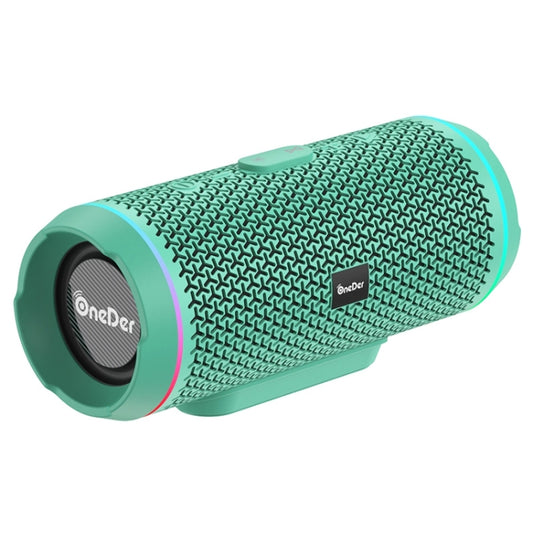 Oneder V10 Bluetooth 5.0 Color Dual LED lights, TWS Connection Function, 10W Stereo CD Quality，Support TF Card & USB Drive & AUX & FM(Green) - Desktop Speaker by OneDer | Online Shopping UK | buy2fix