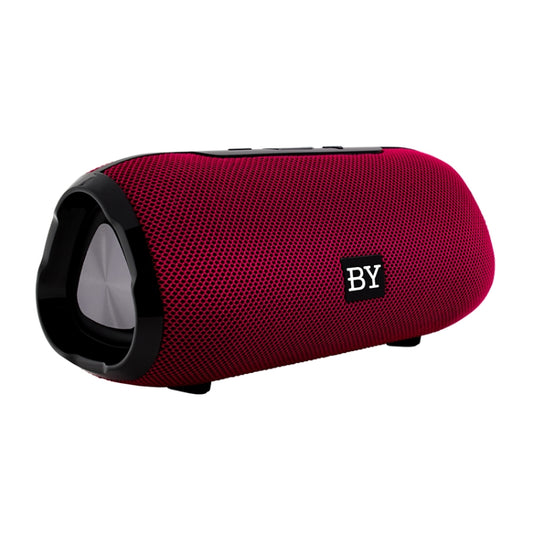 BY Portable Bluetooth Speaker Waterproof Wireless Loudspeaker 3D Stereo Music Surround Sound System Outdoor Speakers Support TF AUX(Red) - Desktop Speaker by buy2fix | Online Shopping UK | buy2fix