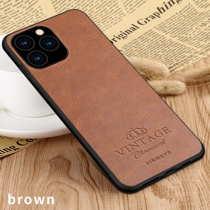 PINWUYO Pin Rui Series Classical Leather, PC + TPU + PU Leather Waterproof And Anti-fall All-inclusive Protective Shell for iPhone 11 Pro(Brown) - More iPhone Cases by PINWUYO | Online Shopping UK | buy2fix