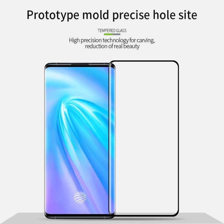 For vivo Nex3 PINWUYO 9H 3D Hot Bending Tempered Glass Film(Black) - vivo Tempered Glass by PINWUYO | Online Shopping UK | buy2fix