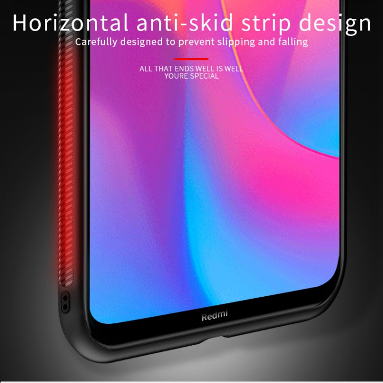 For Xiaomi RedMi 8A PINWUYO Rong Series  Shockproof PC + TPU+ Chemical Fiber Cloth Protective Cover(Black) - Xiaomi Cases by PINWUYO | Online Shopping UK | buy2fix