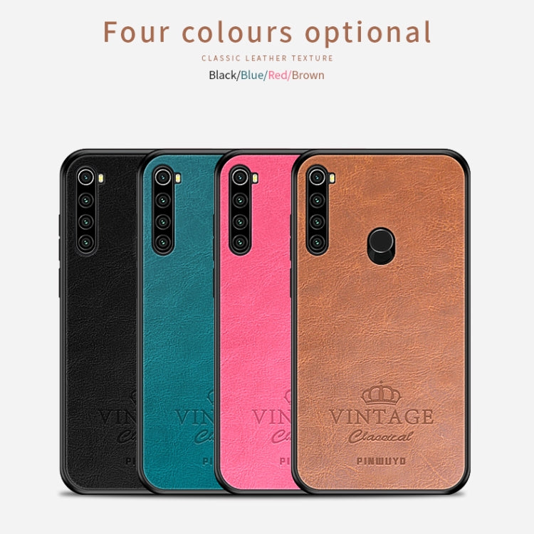 For Xiaomi Redmi Note 8T PINWUYO Pin Rui Series Classical PU Leather + PC + TPU Anti-fall All-inclusive Case (Black) - Xiaomi Cases by PINWUYO | Online Shopping UK | buy2fix