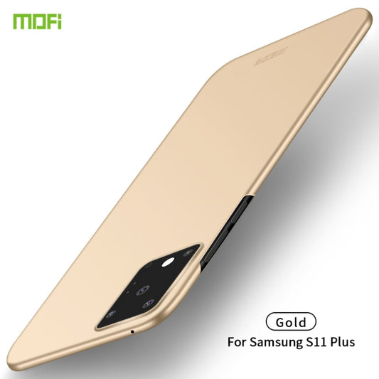 For Galaxy S20 Ultra MOFI Frosted PC Ultra-thin Hard Case(Gold) - Galaxy Phone Cases by MOFI | Online Shopping UK | buy2fix