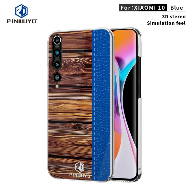 For Xiaomi 10 PINWUYO Pindun Series Slim 3D Flashing All-inclusive PC Case(Blue) - Galaxy Phone Cases by PINWUYO | Online Shopping UK | buy2fix