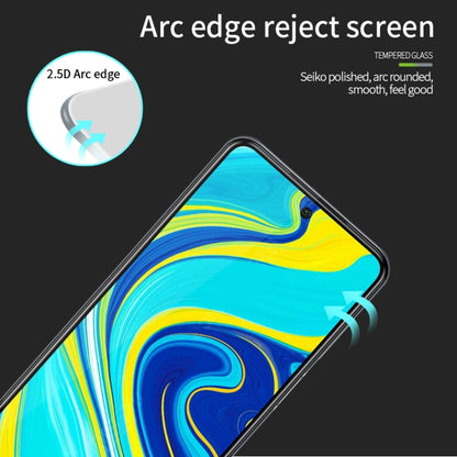 For Xiaomi Redmi Note 9S MOFI 9H 2.5D Full Screen Tempered Glass Film(Black) -  by MOFI | Online Shopping UK | buy2fix