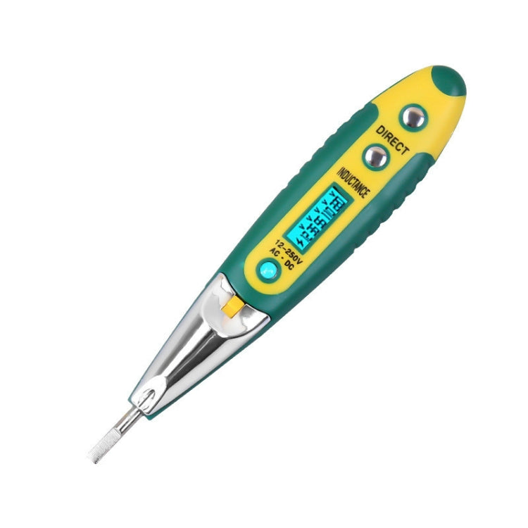 High Precision Electrical Tester Pen Screwdriver 220V AC DC Outlet Circuit Voltage Detector Test Pen with Night Vision, Specification:Digital Display Pen (Card)+Battery - Voltage Detector by buy2fix | Online Shopping UK | buy2fix