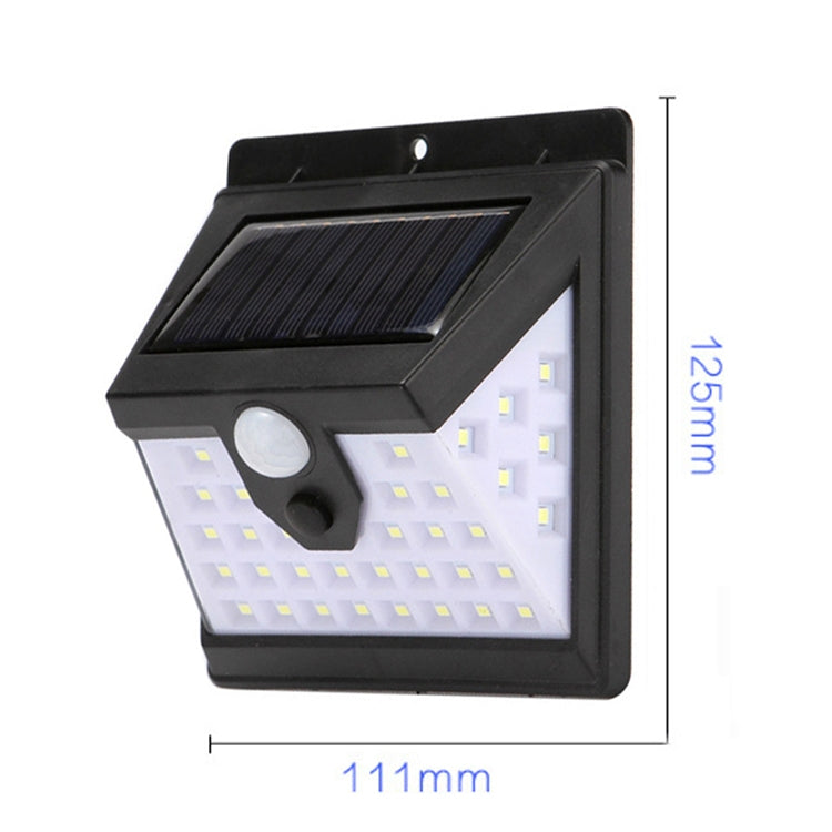 40 LEDs Solar Outdoor Body Induction Lamp IP65 Waterproof Wall Street Light - Solar Lights by buy2fix | Online Shopping UK | buy2fix