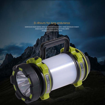 KINSACH Portable LED Searchlight Outdoor Rechargeable Multi-function Flashlight Camping Light(Green) - LED Flashlight by buy2fix | Online Shopping UK | buy2fix