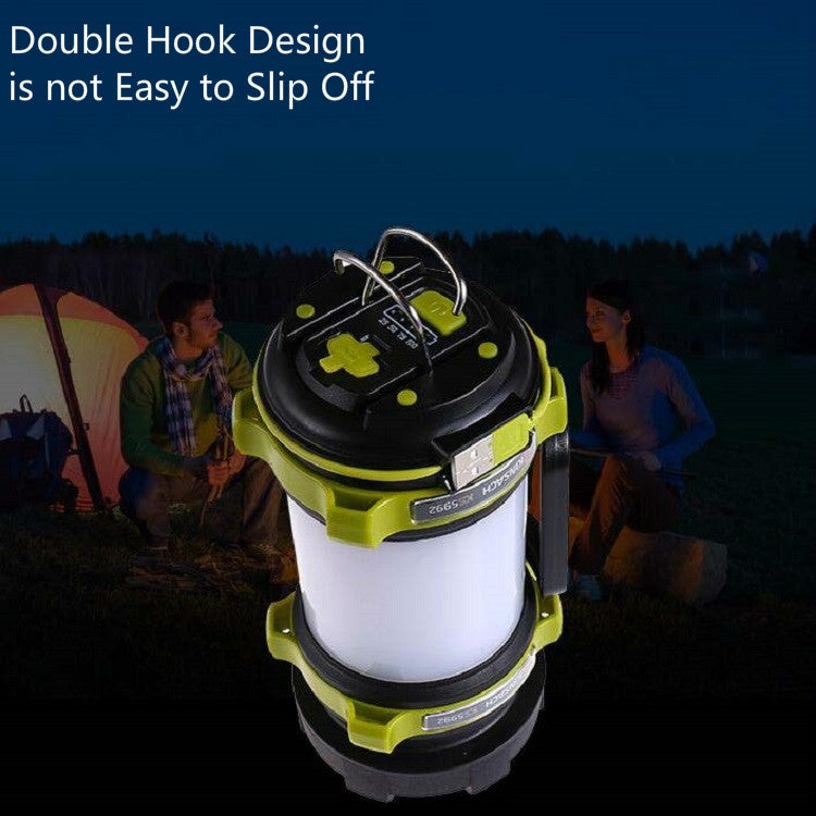 KINSACH Portable LED Searchlight Outdoor Rechargeable Multi-function Flashlight Camping Light(Green) - LED Flashlight by buy2fix | Online Shopping UK | buy2fix