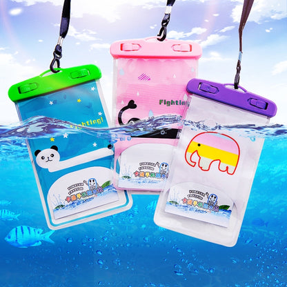 10 PCS Large Outdoor Photo Transparent Waterproof Cartoon Mobile Phone Bag, Style:Crocodile - Waterproof Bag by buy2fix | Online Shopping UK | buy2fix