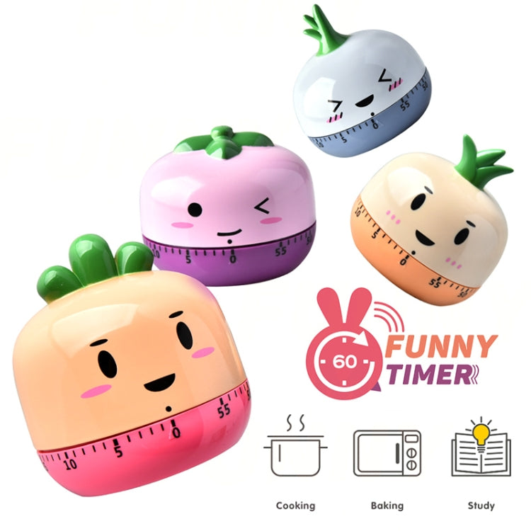 Kitchen Mechanical Timer Cartoon 60 Minutes Timer Baking Cooking Reminder(Tomato) - Digital Countdown by buy2fix | Online Shopping UK | buy2fix