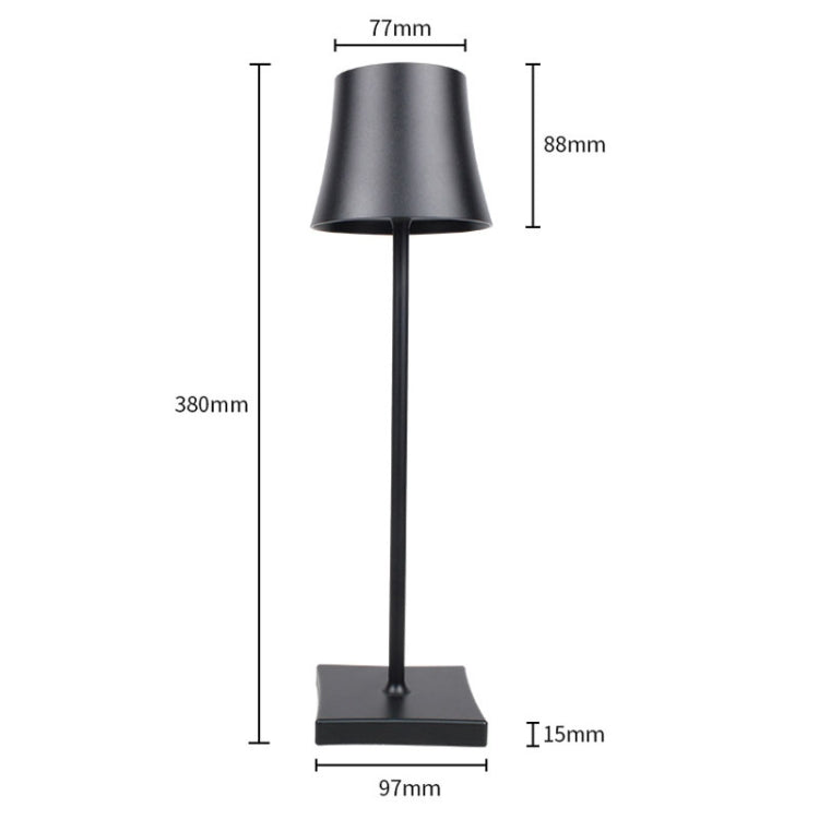 BC963B LED Student Eye Protection Table Lamp Bar Atmosphere Lamp Baby Feeding Bedside Lamp(Black) - Bedside Light by buy2fix | Online Shopping UK | buy2fix