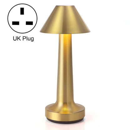 JB-TD001 LED Touch Table Lamp Cafe Restaurant Decoration Night Light, Specification: UK Plug(Golden) - Bedside Light by buy2fix | Online Shopping UK | buy2fix