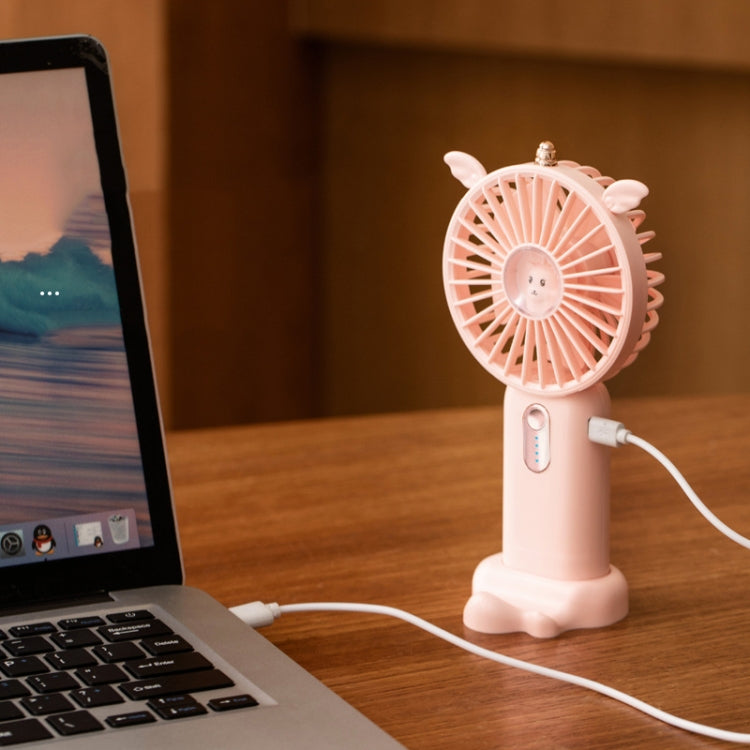 N12 Office Desktop USB Handheld Mini Fan, Fan diameter: 1200 MAH(Jade Green) - Electric Fans by buy2fix | Online Shopping UK | buy2fix