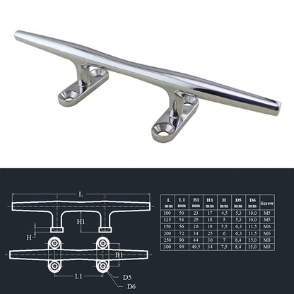 316 Stainless Steel Heavy Round Cable Bolt Yacht Bollard Shofar Pile For Boat, Specification: 250mm 10inch - Marine Accessories & Parts by buy2fix | Online Shopping UK | buy2fix