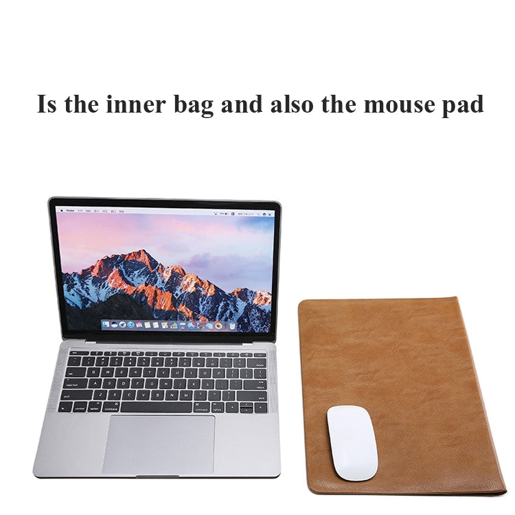 Horizontal Litchi Texture Laptop Bag Liner Bag For MacBook  13.3 Inch A1502 / 1425/1466/1369(Liner Bag Golden) - Protective Bags by buy2fix | Online Shopping UK | buy2fix