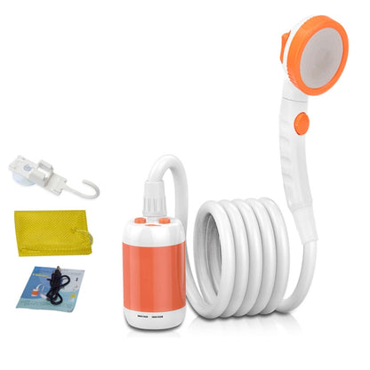 LLT-ES01 Electric Pet Shower Outdoor Camping Bath Device, Style: High Match (Orange White) - Shower Head by buy2fix | Online Shopping UK | buy2fix