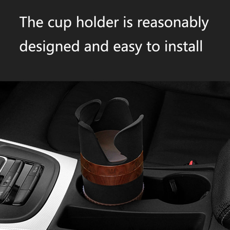 SUITU R151-4  Car Air Outlet Storage Water Cup Holder Mobile Phone Navigation Multi-function Storage Box(Mahogany) - Car Drink Holders by SUITU | Online Shopping UK | buy2fix