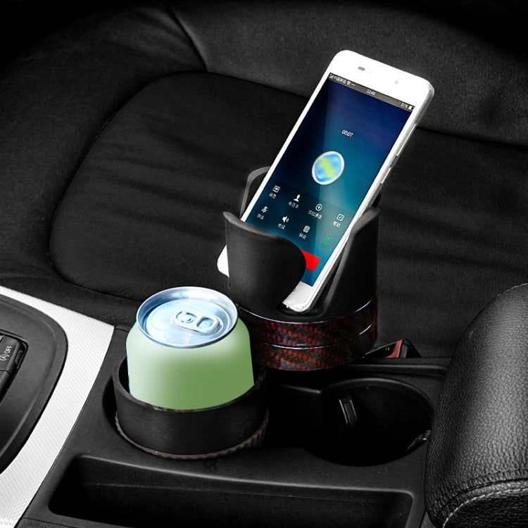 SUITU R151-4  Car Air Outlet Storage Water Cup Holder Mobile Phone Navigation Multi-function Storage Box(Mahogany) - Car Drink Holders by SUITU | Online Shopping UK | buy2fix