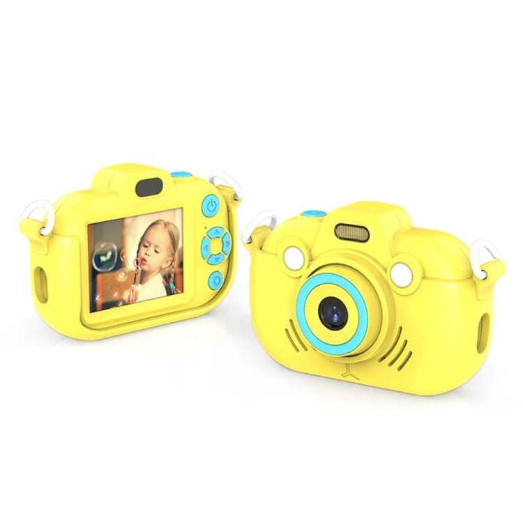 DC502 2.4-Inch 16X Zoom 2.7K Video Recording Children Digital Camera, Color: Yellow No Card(UK Plug) - Children Cameras by buy2fix | Online Shopping UK | buy2fix