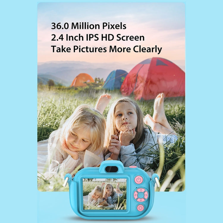 DC502 2.4-Inch 16X Zoom 2.7K Video Recording Children Digital Camera, Color: Pink No Card(EU Plug) - Children Cameras by buy2fix | Online Shopping UK | buy2fix