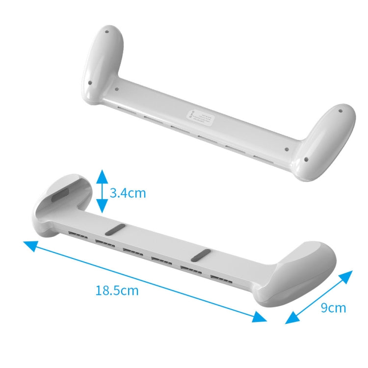 JYS NS217 Host Handle With Game Card Storage For Switch OLED(White) - Holder by JYS | Online Shopping UK | buy2fix