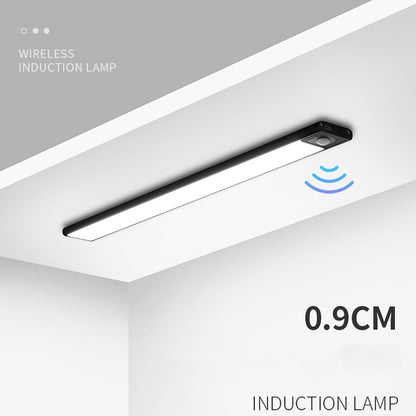 Intelligent Automatic Human Body Induction Wireless LED Lamp 60cm(Silver + Warm Light) - Sensor LED Lights by buy2fix | Online Shopping UK | buy2fix