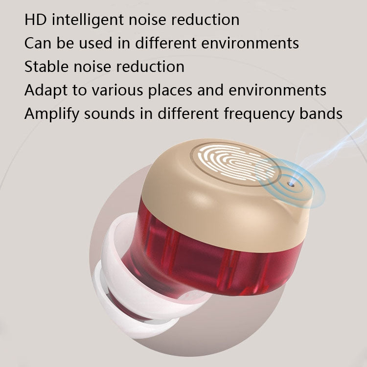 Older Young Sound Amplifier Sound Collector Hearing Aid(White) - Hearing Aids by null | Online Shopping UK | buy2fix