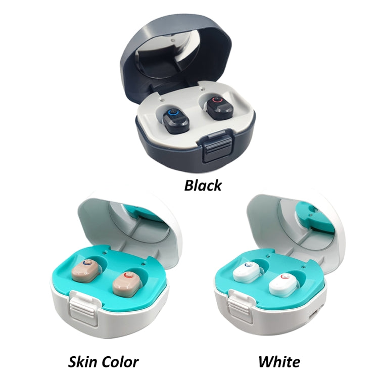 TWS On-Ear Sound Amplifier Hearing Aid with Charging Compartment(Skin Color) - Hearing Aids by null | Online Shopping UK | buy2fix