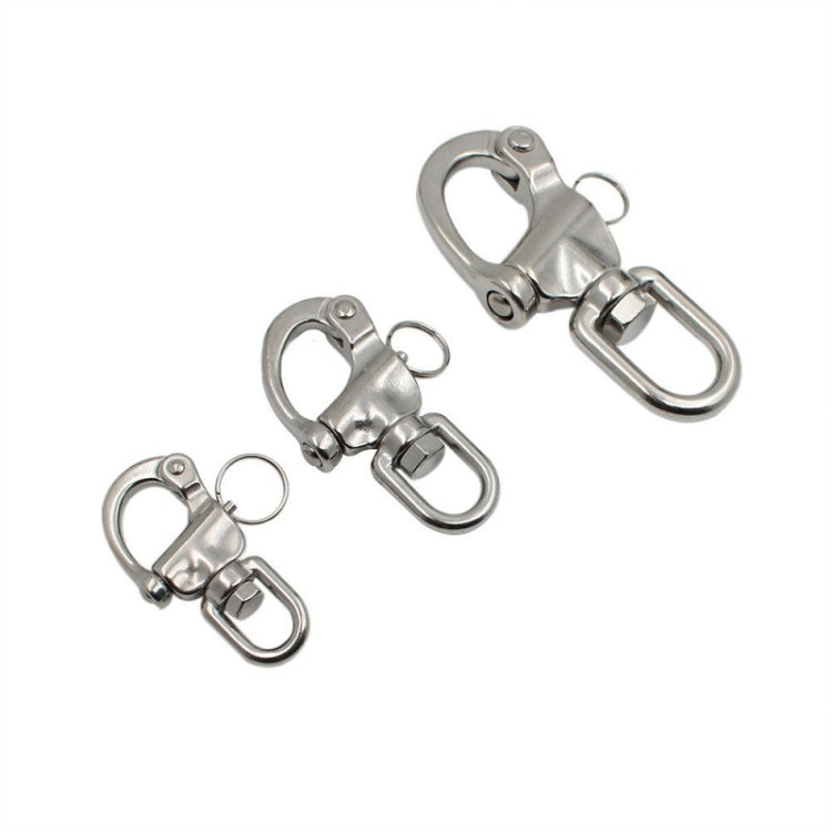 Yachting Sailing Stainless Steel Coil Type Rotary Spring Shackle, Specification: 128mm - Marine Accessories & Parts by buy2fix | Online Shopping UK | buy2fix