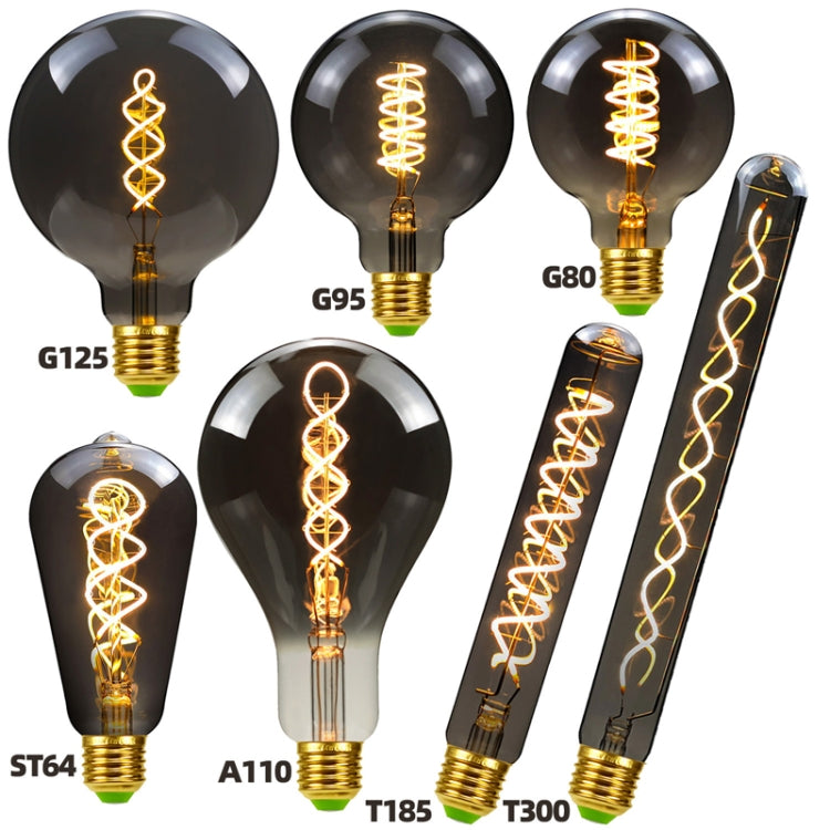 G80 Electroplating Smoke Grey Warm Light LED Bulb Retro Lamp - LED Blubs & Tubes by buy2fix | Online Shopping UK | buy2fix