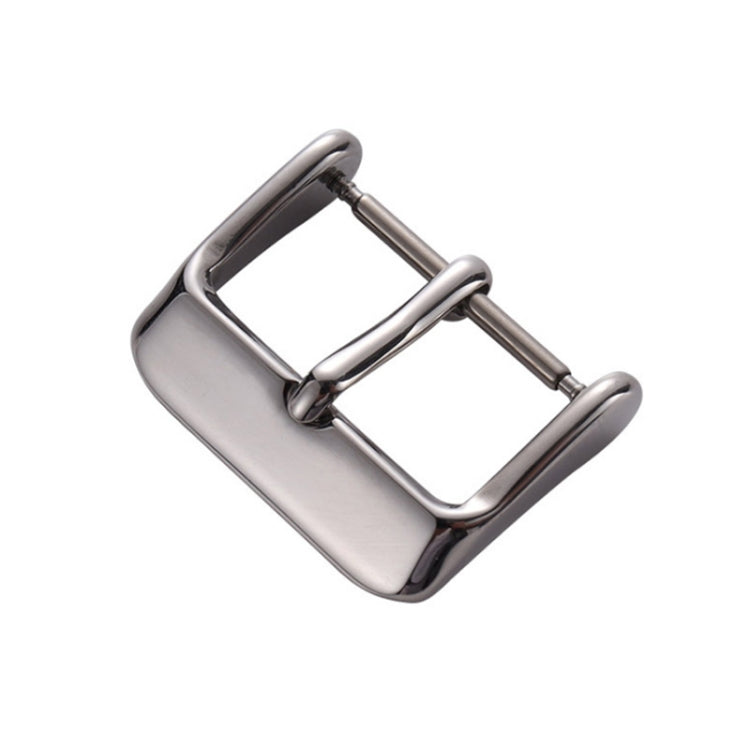 5pcs IP Plated Stainless Steel Pin Buckle Watch Accessories, Color: Silver 14mm - Watch Accessories & Parts by buy2fix | Online Shopping UK | buy2fix