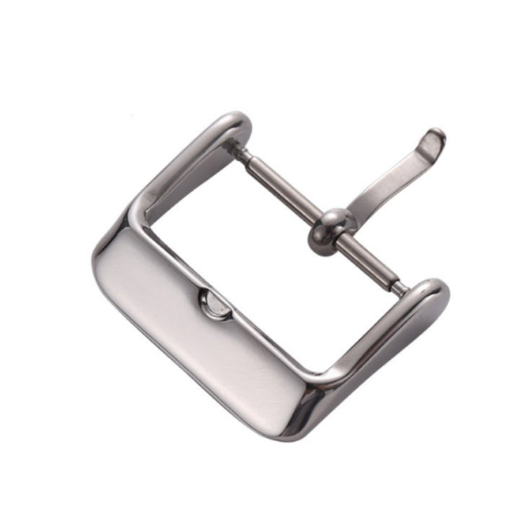 5pcs IP Plated Stainless Steel Pin Buckle Watch Accessories, Color: Silver 18mm - Watch Accessories & Parts by buy2fix | Online Shopping UK | buy2fix