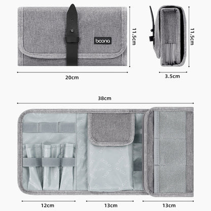 Baona BN-A003 Multifunctional Folding Data Cable Protection Bag(Black) - Digital Storage Bag by Baona | Online Shopping UK | buy2fix