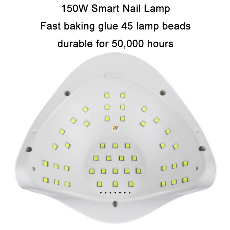 SunX5Max 150W Nail Polish Glue LED Phototherapy Induction Baking Lamp(EU Plug) - Nail Dryers by buy2fix | Online Shopping UK | buy2fix