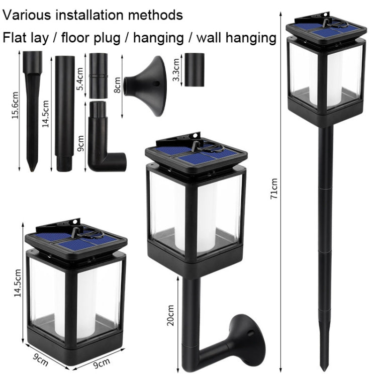 TG-JG012 Solar Retro Simulation Flame Lamp, Style: Flower With Bracket - Solar Lights by buy2fix | Online Shopping UK | buy2fix