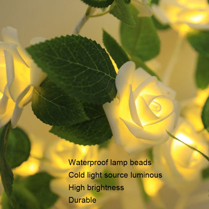 SJ-SD054 LED Valentine Day Rose Indoor Party Decoration Lights(White Bottom Blue) - Holiday Lights by buy2fix | Online Shopping UK | buy2fix