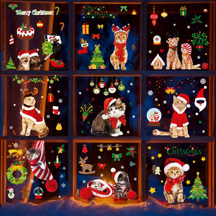 SKJD2312 Christmas Decorations Shop Window Kindergarten Layout Static Electricity Stickers - Christmas Stickers by buy2fix | Online Shopping UK | buy2fix