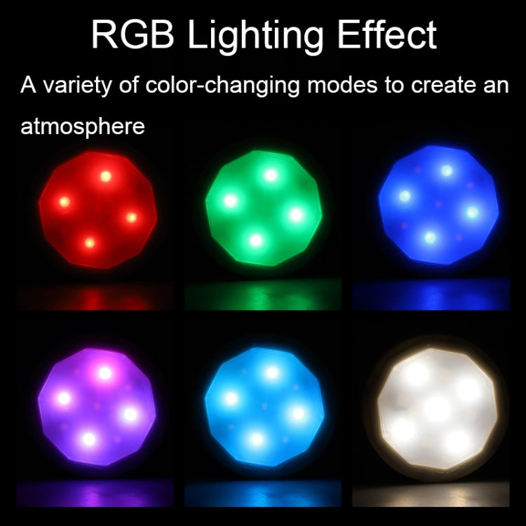 TL004-RGB USB Charging RGB Light Effect Ambient Light with Remote Control(Black Gold Edge) - Night Lights by buy2fix | Online Shopping UK | buy2fix