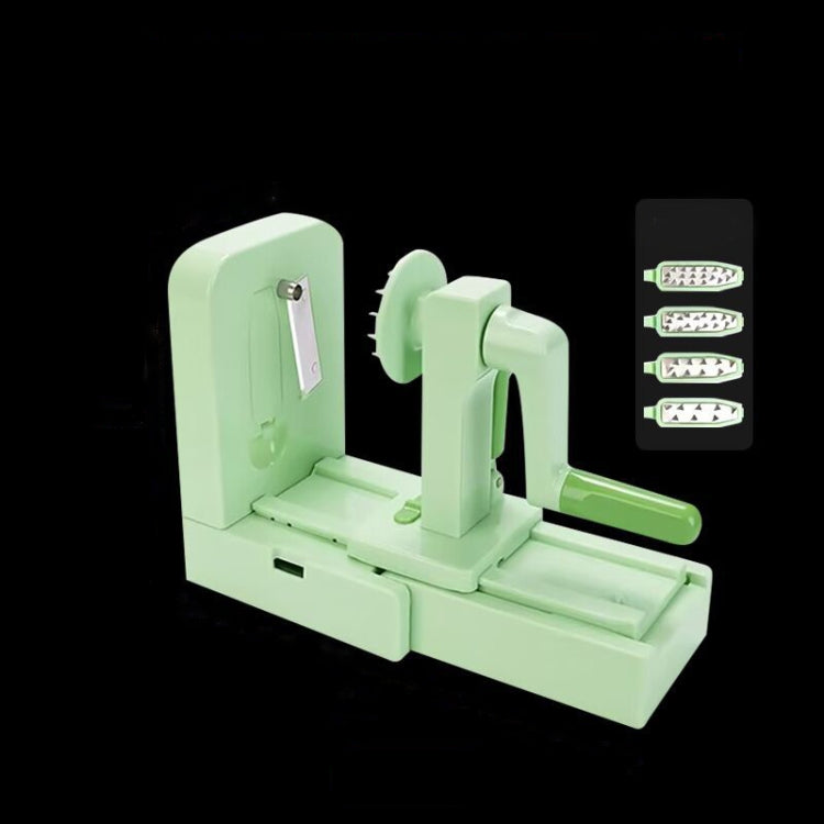 Grater Vegetable Potato Spiral Slicer Whirlwind Fruit Vegetable Spiral Machine, Color: Green - Cutter & Peeler by buy2fix | Online Shopping UK | buy2fix