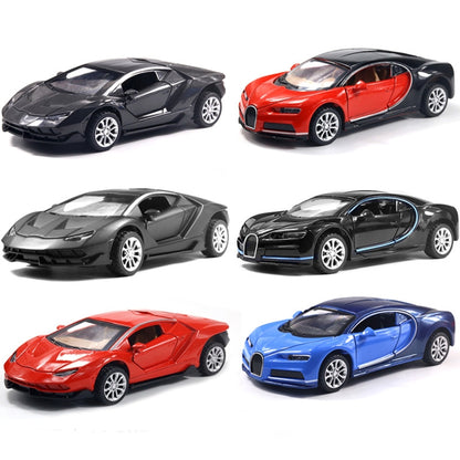 1:36 Simulation Alloy Sports Car Model Children Toy Car Baking Cake Decorative Ornament(Black Red) - Model Toys by buy2fix | Online Shopping UK | buy2fix